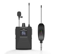 VBESTLIFE Récepteur de Surveillance sans Fil des écouteurs, UHF Réglable 600-700 MHz, Conception de Clip de Ceinture, Sortie Stéréo de 3,5 Mm, pour des Concerts de Bandes de Performances