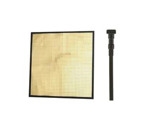 VBESTLIFE Réflecteur de Lumière, Panneau Miroir de 9,4 X 9,4 Pouces avec Grille de 0,2 X 0,2 Pouces pour des Effets D'éclairage Dynamiques, Conception Flexible avec Base Magnétique, adapté (Gold)