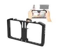VBESTLIFE Réglage Vidéo pour Smartphone avec Support de Chaussures Chaudes et Trous à Vis 1/4 ", Stabilisateur de Cage Téléphonique en Alliage en Aluminium pour Le Cinéma, Téléphones