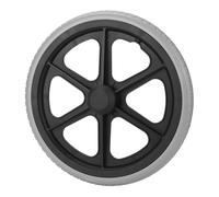 VBESTLIFE Remplacement de Roue de Fauteuil Roulant 14 Pouces, Pneu Solide en PU 350 X 30 Mm avec Roulement 6001, Déambulateur à Trou Intérieur de 12 Mm, Bande de Roulement Texturée Antidérapante,