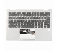 VBESTLIFE Remplacement du Clavier du Boîtier Supérieur du Repose-Mains D'ordinateur Portable argenté avec Rétro-éclairage pour Yoga 720 13IKB
