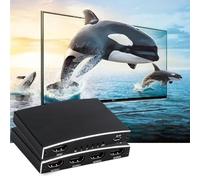 VBESTLIFE Répartiteur HDMI 1 Entrée 4 Sorties, Répartiteur 4K 60Hz 1080P 3D HDMI 2.0 avec HDCP 2. et DTS HD Dolby TrueHD, pour Projecteur TV