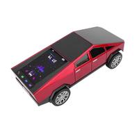 VBESTLIFE Réplique de Haut-Parleur Portable Bluetooth pour Camionnette, avec écran D'affichage Dynamique, Son HD, Appairage TWS, Radio FM, Micro intégré, Lumière de Fête LED (Rouge)