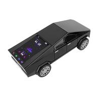 VBESTLIFE Réplique de Haut-Parleur Portable Bluetooth pour Camionnette, avec écran D'affichage Dynamique, Son HD, Appairage TWS, Radio FM, Micro intégré, Lumière de Fête LED (Black)