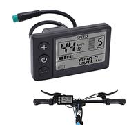 VBESTLIFE S866 ÉCran LCD pour Vélo, Ordinateur de Vélo, Compteur de Vitesse de Vélo, Compteur KiloméTrique, Panneau de Commande 24 V 36 V 48 V, éCran LCD éTanche pour Guidon de 0,9 Pouces