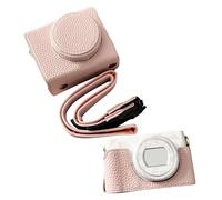 VBESTLIFE Sac de Protection de la Caméra pour ZV1F, ZV-1M2, Retro Style Synthetic Cuir Camera Showder Base Remplacement pour ZV1F, ZV-1M2 (Pink)