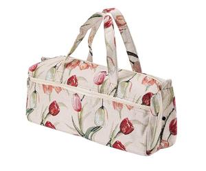 VBESTLIFE Sac de Rangement Pratique pour Aiguilles à Tricoter Faites à la Main, Parfait pour le Rangement des Voyages et de la Chambre à Coucher (Lin coton 2)