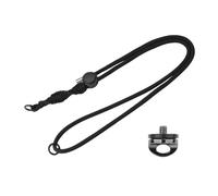 VBESTLIFE Sangle de Caméra d'action, Longueur de Caméra à Haute Résistance 71-123 Cm de Longueur Réglable avec Boucle à Libération Rapide en Aluminium, 1/4 de Fil pour la Plupart des (Black)