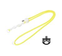VBESTLIFE Sangle de Caméra d'action, Longueur de Caméra à Haute Résistance 71-123 Cm de Longueur Réglable avec Boucle à Libération Rapide en Aluminium, 1/4 de Fil pour la Plupart des (Yellow)