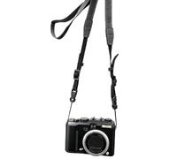 VBESTLIFE Sangle de Cou pour Appareil Photo à Dégagement Rapide, Bandoulière Réglable pour Appareils Photo et Jumelles avec Boucles à Pression, Cuir PU, Longueur 98-123 Cm (BLACK)