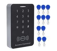 VBESTLIFE Serrure de Porte, RFID de Lecteur de Cartes de contrôle d'accès avec Clavier numérique et avec 10 Cartes pour Maison/Appartement/Bureau etc