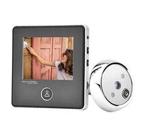 VBESTLIFE Sonnette de Porte Vidéo Visuelle, 0.3MP HD 120° Grand Angle Nocturne IR Judas + 3 Pouces 720p LCD Écran Moniteur, Caméra de Sécurité pour la Maison