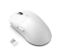 VBESTLIFE Souris de Jeu sans Fil, 2,4 G/Bluetooth 5.4/Filaire, 3 Modes de Jeu avec 8 DPI Réglables, Souris D'ordinateur Ergonomique Rechargeable pour PC, Tablette (T30 Blanc)