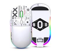 VBESTLIFE Souris de Jeu sans Fil, Souris D'Ordinateur Rechargeable avec Lumières RVB, Silencieux, Récepteur Nano USB 2.4G, 5 Niveaux DPI pour PC Ordinateur Portable de Bureau