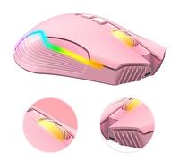 VBESTLIFE Souris Ergonomique sans Fil, Souris de Jeu Rechargeable par USB pour Ordinateur Portable, Conception à Rouleaux Antidérapants Réglables à 5 DPI, Facile à Transporter pour Travailler et