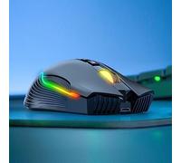 VBESTLIFE Souris Ergonomique sans Fil, Souris de Jeu Rechargeable par USB pour Ordinateur Portable, Conception à Rouleaux Antidérapants Réglables à 5 DPI, Facile à Transporter pour Travailler et