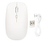 VBESTLIFE Souris sans Fil, 2.4G Dual Mode Slim Silent 3 Vitesses DPI Réglable Souris sans Fil avec Mini-récepteur USB et Câble de Type C pour Ordinateur Portable, Tablette(Blanc)