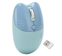 VBESTLIFE Souris sans Fil Silencieuse BT5.1, Double Mode Réglable DPI, Veille Automatique, pour Bureau, Ordinateur Portable, Fille (Blue)