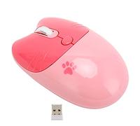 VBESTLIFE Souris sans Fil, Souris Ergonomique Silencieuse Double Mode BT 5.1 et 2,4 GHz, 3 DPI Réglables, avec Mode Veille Automatique, pour Tablette PC Portable (Pink)