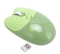 VBESTLIFE Souris sans Fil, Souris Ergonomique Silencieuse Double Mode BT 5.1 et 2,4 GHz, 3 DPI Réglables, avec Mode Veille Automatique, pour Tablette PC Portable (Green)
