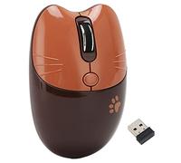 VBESTLIFE Souris sans Fil, Souris Ergonomique Silencieuse Double Mode BT 5.1 et 2,4 GHz, 3 DPI Réglables, avec Mode Veille Automatique, pour Tablette PC Portable (Café)