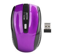 VBESTLIFE Souris sans Fil, Souris Optique Ergonomique 2.4G pour Ordinateur Portable, PC, Ordinateur, Ordinateur Portable, 6 Boutons, 1600 DPI, 3 Vitesses Réglables (Violet)