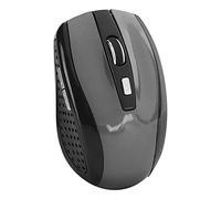 VBESTLIFE Souris sans Fil, Souris Optique Ergonomique 2.4G pour Ordinateur Portable, PC, Ordinateur, Ordinateur Portable, 6 Boutons, 1600 DPI, 3 Vitesses Réglables (Gris)