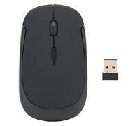 VBESTLIFE Souris sans Fil, Souris sans Fil 2,4 GHz 3 Niveaux DPI Réglable Souris de Bureau sans Fil Ultra Mince Portable Souris de Bureau Optique Mobile pour PC Ordinateur Portable(Le Noir)