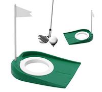 Vbestlife Sport Golf Putting Cup Pratique Trou Pratique Aides avec en Plastique Drapeau Blanc Value Pack Durable Réglable Léger Portable Intérieur Extérieur Le Golf Golf Putting Green