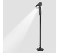 VBESTLIFE Spot LED, Projecteur D'armoire sur Pied de 8,3 Pouces de Hauteur, Projecteur D'affichage de Bijoux en Aluminium alimenté par USB pour la Peinture Artistique, les Armoires, (lumière blanche)