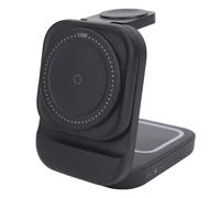 VBESTLIFE Station de Charge sans Fil 3 en 1, Support de Chargeur de Banque d'alimentation Amovible pour Téléphone, Montre, écouteurs, Batterie Magnétique Portable