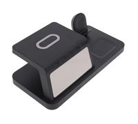 VBESTLIFE Station de Recharge sans Fil avec Chargement Rapide de 15 W et Alarme, 3 en 1 Chargeur pour les écouteurs de Montre de Téléphone, CERTIFIÉ QI pour IOS Android