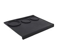 VBESTLIFE Station de Tamponnage à Expresso, Tapis de Sabotage de café, Outil D'accessoires à Expresso pour Baristas, Silicone Non Glissement, 9,9 Pouces X 7,8 Pouces