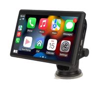 VBESTLIFE Stéréo de Voiture, 7 Pouces écran Tactile BT MP5 Joueur, pour Carplay, pour Android, pour Auto, pour MirrorLink, avec 12 LED Caméra de Recul