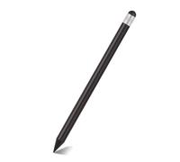 VBESTLIFE Stylet de Précision, Stylet Capacitif pour écran Tactile et Crayon en Carbone avec Pointe en Caoutchouc Souple Universel pour Tablettes et Smartphones (Black)