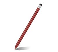 VBESTLIFE Stylet de Précision, Stylet Capacitif pour écran Tactile et Crayon en Carbone avec Pointe en Caoutchouc Souple Universel pour Tablettes et Smartphones (Rouge)