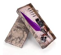 VBESTLIFE Stylo plume, coffret stylo plume rétro classique pour Noël/Saint-Valentin ou pour les amis, les membres de la famille et les enseignants avec une belle boîte à encre