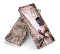 VBESTLIFE Stylo Plume Rétro Classique, Stylo Plume d'écriture pour Le (sans Encre)(Blanc)