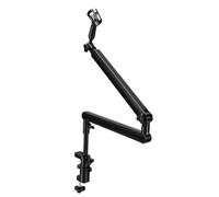 VBESTLIFE Support de Bras de Microphone, Support de Micro de Bureau avec Pince Antidérapante et Réglage Multi-angle, pour Enregistrement en Streaming en Direct, Studio de Podcasting