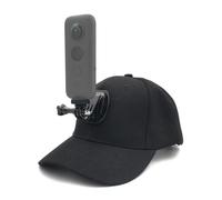 VBESTLIFE Support de Casquette de Baseball pour Caméra d'action, pour 360 One X X2 X3 X4, avec Support en Plastique Robuste, Chapeau de Tournage Mains Libres pour Les Sports de Plein Air (Black)