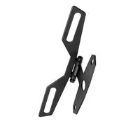 VBESTLIFE Support de Feu Arrière de Plaque d'immatriculation, Support de Plaque d'immatriculation de Moto Pliable avec Alliage 'Aluminium, Pliable Universel pour Dirt Bike ATV Dual Sport,