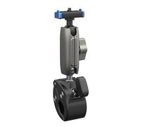 VBESTLIFE Support de Guidon de Caméra, Double Rotule Magnétique à Dégagement Rapide, Pince de Crabe Robuste Réglable à 360 ° pour Caméra d'action de Moto de Vélo