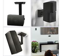 VBESTLIFE Support de Haut-parleur Mural Facile à Installer, Compact et Pratique, adapté à les Modèles (BLACK)