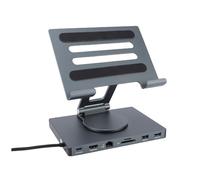 VBESTLIFE Support de Hub USB C, Support de Tablette de Station d'accueil D'adaptateur 7 en 1 avec HDMI 4K 30 Hz, Ethernet RJ45 Gigabit, USB 3.0, Chargement PD 100 W