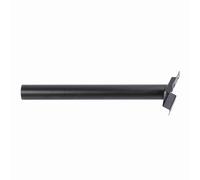 VBESTLIFE Support de Lampe Murale pour Poteau Lumineux, Support de Lampadaire pour Lampe Solaire Extérieure, Fer Robuste Noir 50 Cm, Bras d'éclairage de Passerelle de Jardin Résistant aux
