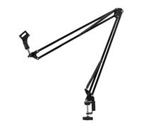 VBESTLIFE Support de Micro, Support de Microphone Réglable à 360 °, Support de Bras de Micro Amovible avec Base Pondérée, pour la Plupart des Microphones