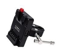 VBESTLIFE Support de Pince de Batterie en V avec Sortie D Tap, Compatible pour Trépieds et Supports D'éclairage, Pince Crabe 10-43mm pour Appareils Photo