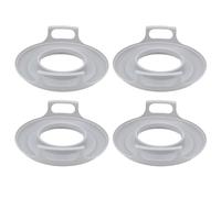 VBESTLIFE Support de Plaque Froide pour -ondes pour Aliments Chauds avec Poignée Cool Touch, Passe au Lave-vaisselle, Lot de 4