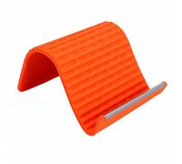 VBESTLIFE Support de Téléphone en Silicone, Antidérapant, Pliable (Orange)