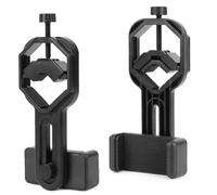 VBESTLIFE Support de Téléphone Portable pour Jumelles, Support de Smartphone Réglable avec Pince à Ressort pour Télescope, de Téléphone Portable Universel pour Microscopes Monoculaires Nocturne,